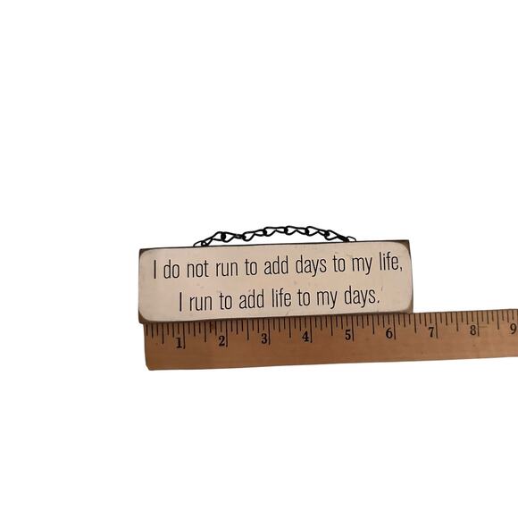 Set 18 Mini Barn Wood Signs Running Quotes Motivational Wall Decor Rustic Gifts - Picture 5 of 16